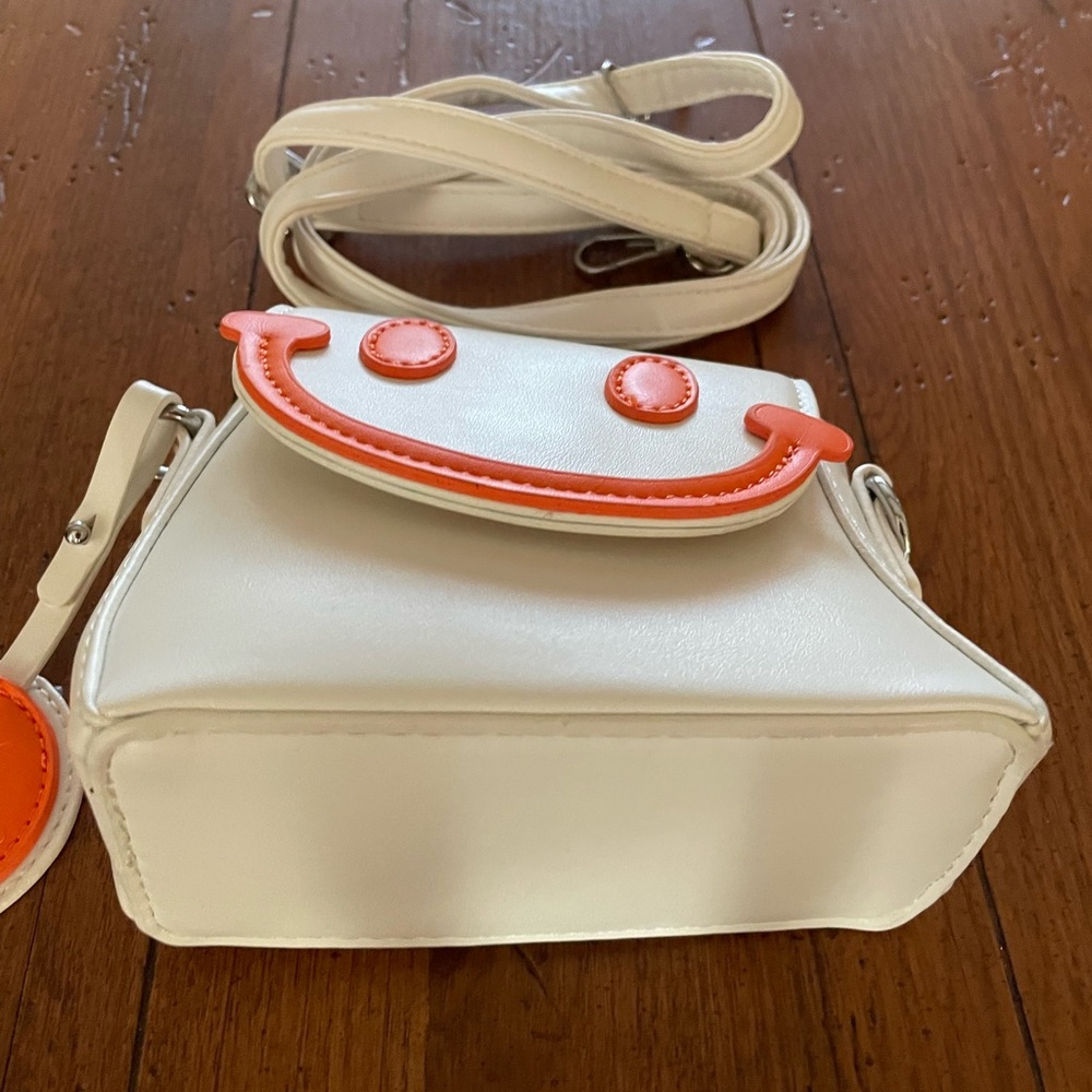 Hoodies for Hero’s White and Orange Smiley Face Mini Crossbody Bag - Picture 5 of 14